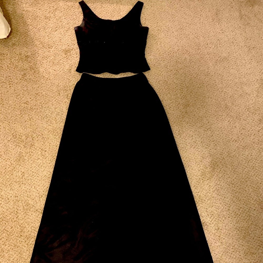 Formal two-piece ball gown